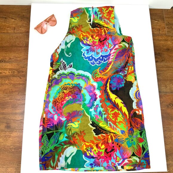 Lauren Ralph Lauren Women's Tropical Floral Shift Sleevless Dress Sz 12 - Picture 14 of 16